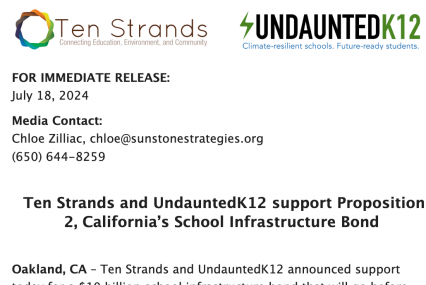 Ten Strands and UndauntedK12 support Proposition 2, California’s School Infrastructure Bond